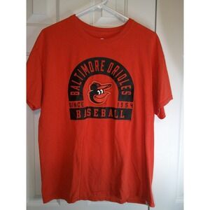 MLB Baltimore Orioles Baseball T-Shirt‎ Graphic Tee Mens Large